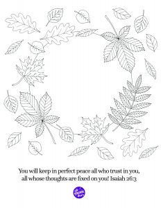 Weekly Bible Verse + Coloring Page: Isaiah 26-3 | KCIS 630