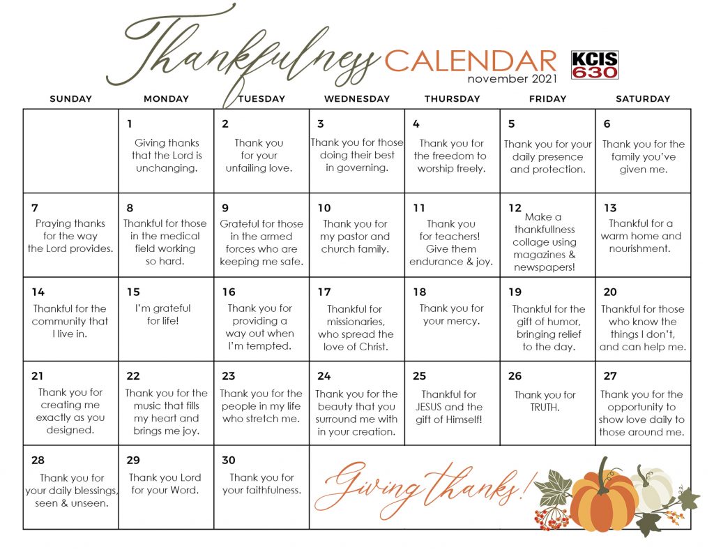 Daily Prayer Calendar to Power Up Your Month November AllMomDoes