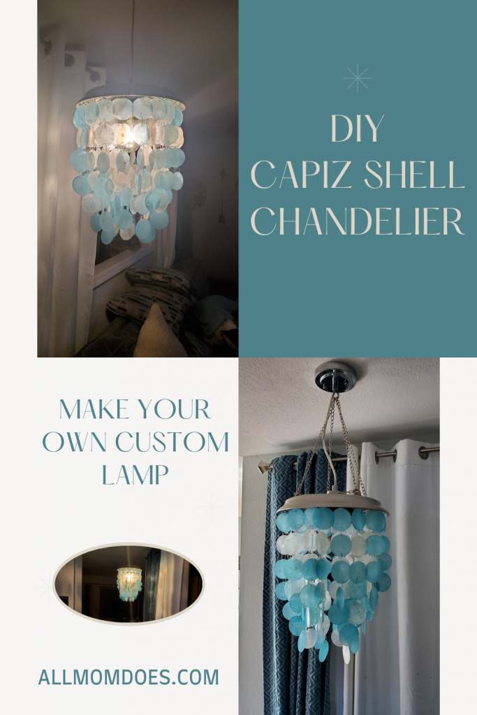 DIY Capiz Shell Chandelier | AllMomDoes