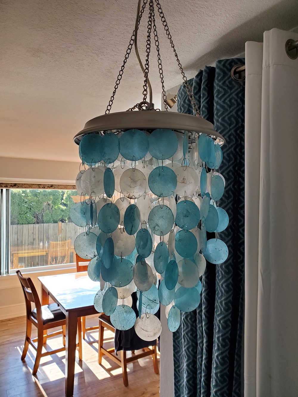 DIY Capiz Shell Chandelier AllMomDoes   Diy Capiz Chandelier 1 